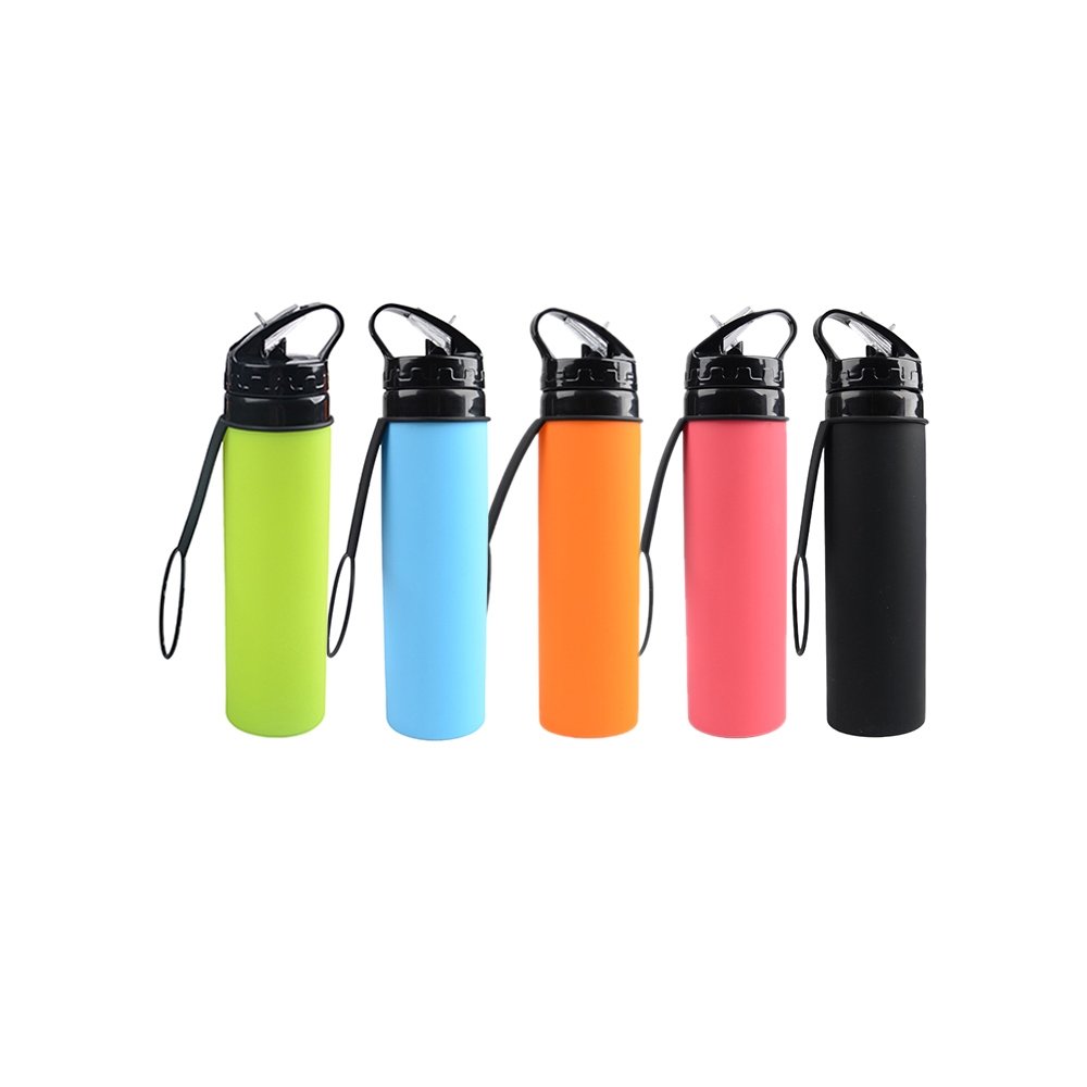 Collapsible Silicone Sports Water Bottle